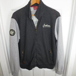 Indian Motorcycle Full Zip Men's Jacket Logo Embroidered Spellout Colorblock XL